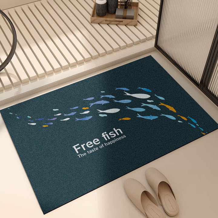 Soft Floral Bath Rug