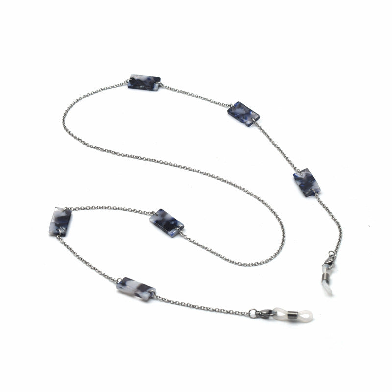 Elegant Bead-Accented Eyewear Holder Chain Kalsten