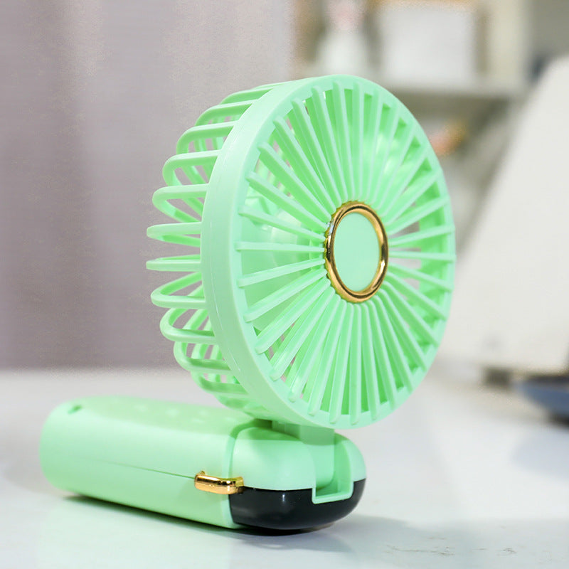 Ladies portable handheld fan with USB charging function and flexible tilt Kalsten