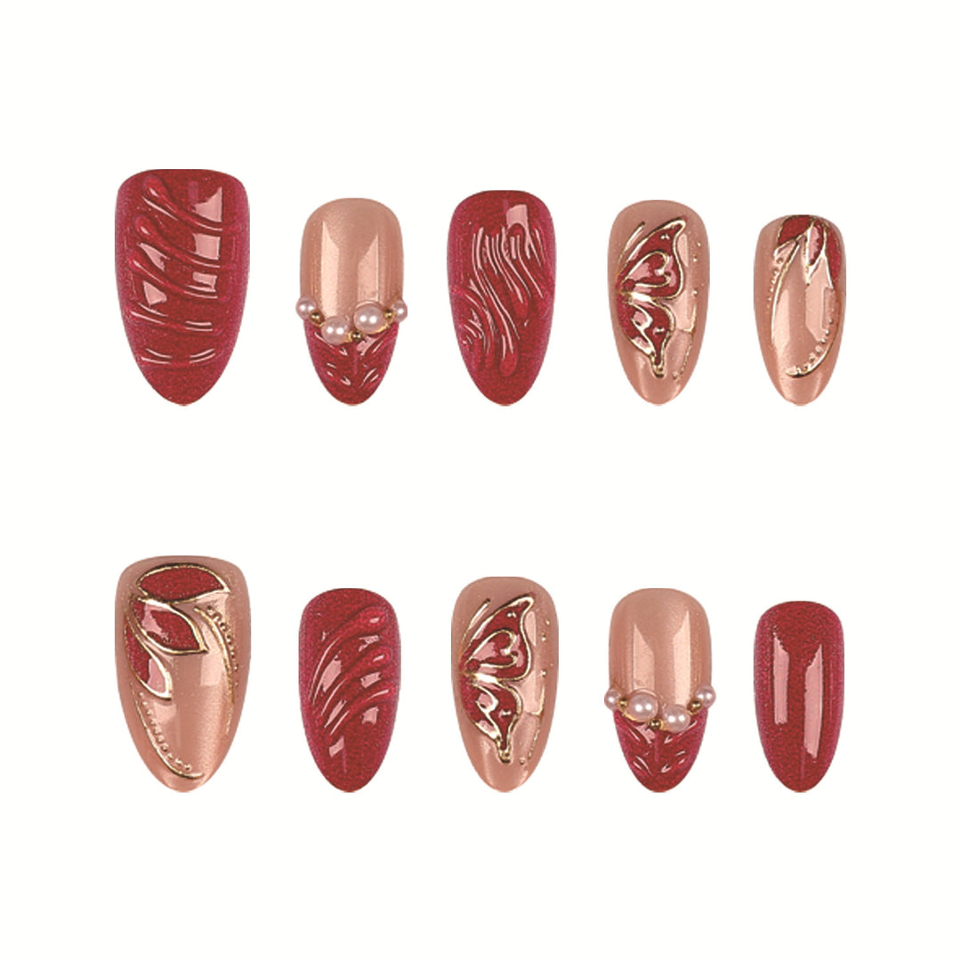Elegant Press-On Nail Art Set  1790956123