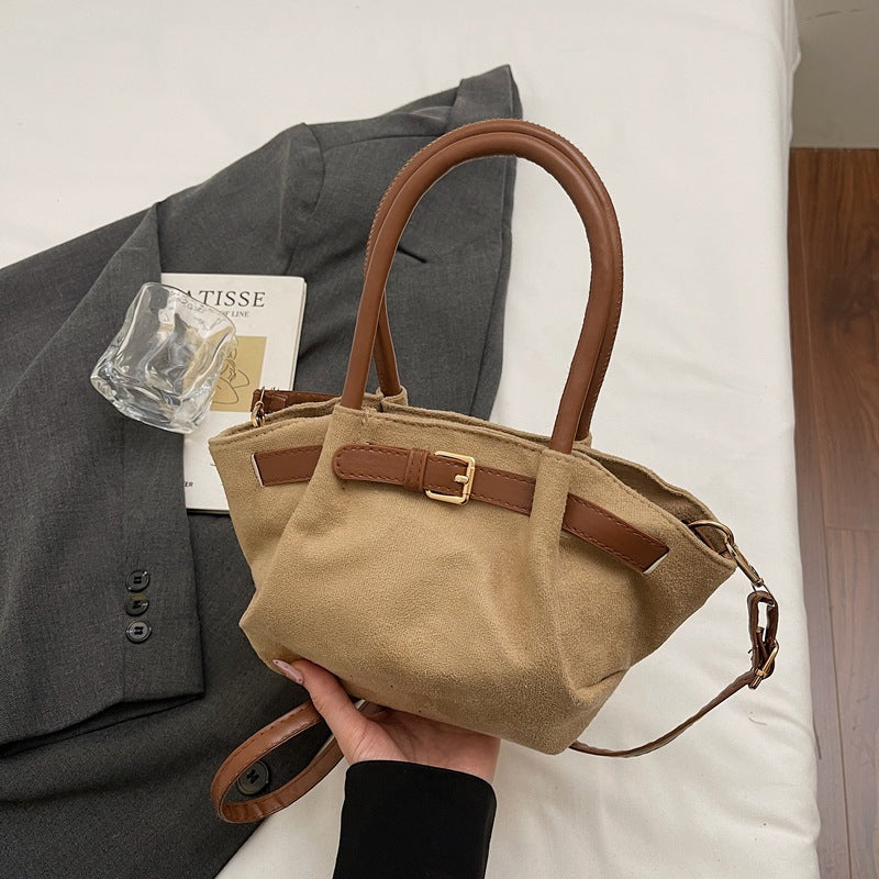 WoChic Suede Satchel Bag Kalsten