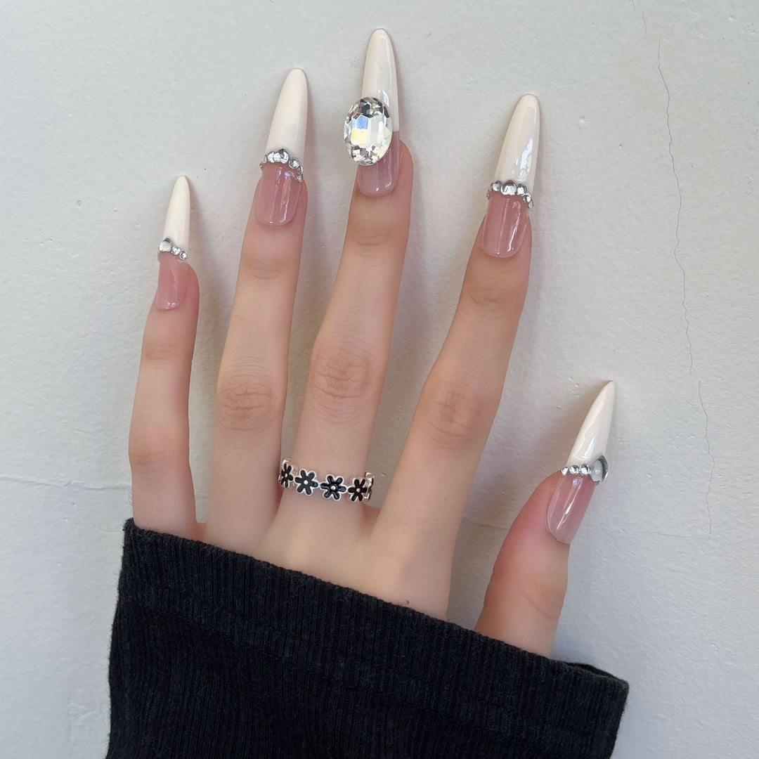 Elegant Stiletto Press-On Nail Art Kalsten