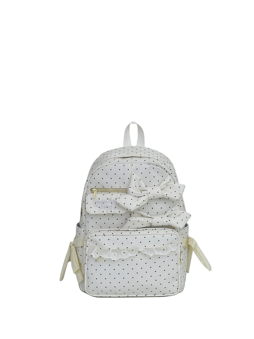 Backpack with Playful Bows and Practical Storage Solutions Kalsten