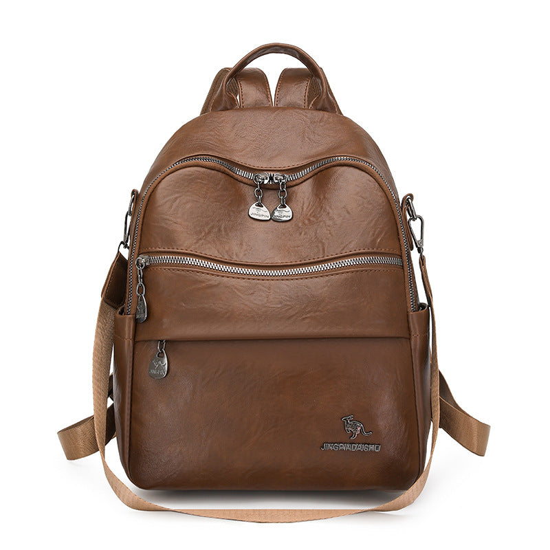 Luxurious Retro Leather Backpack Kalsten
