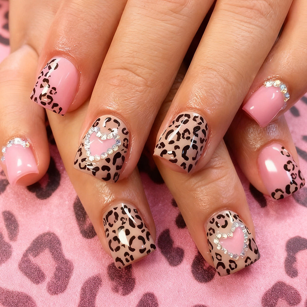Decorative Nail Art Set with Leopard Patterns Kalsten