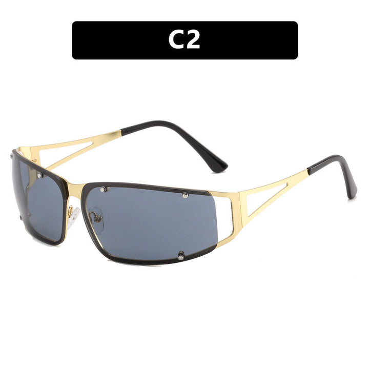 Women's fashionable sunglasses with futuristic design and exquisite metal frame Kalsten