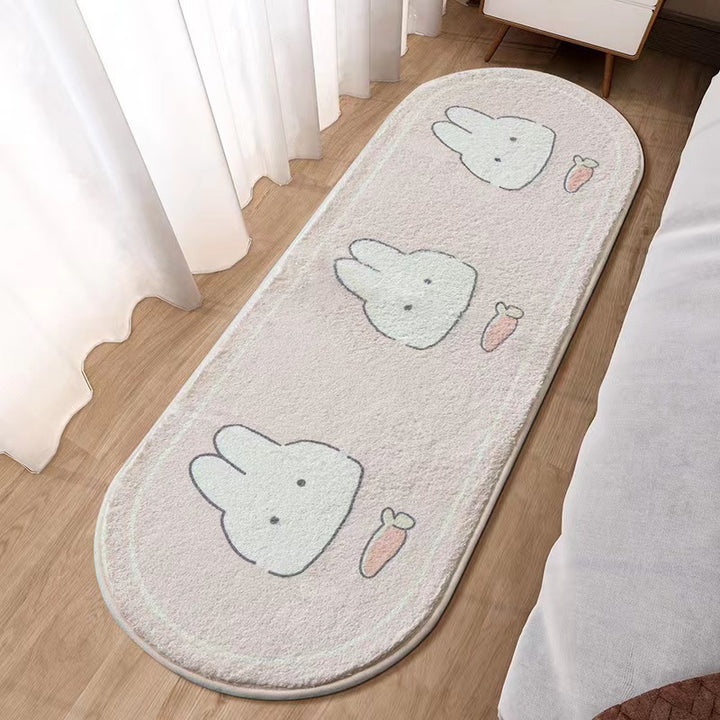 Plush Cartoon Bear-Themed Area Rug