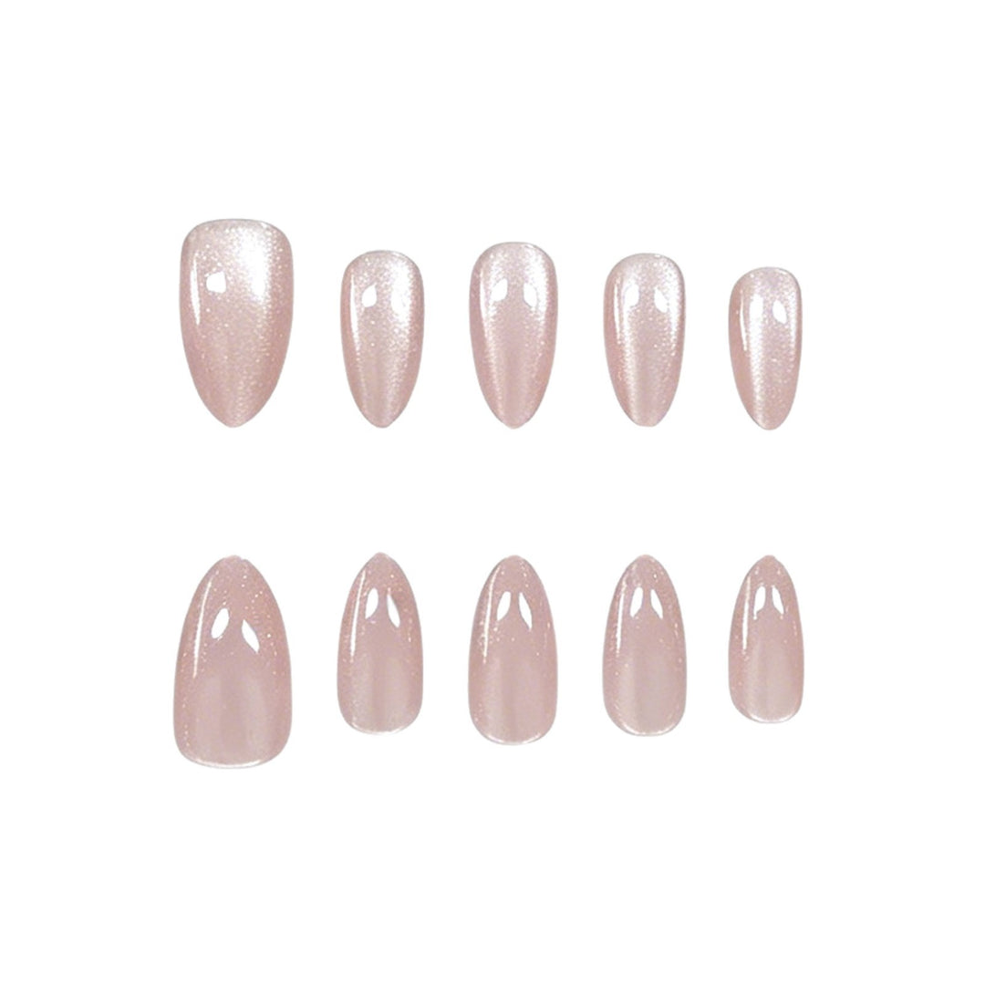 Elegant Almond-Shaped Gel Nail Enhancements Kalsten