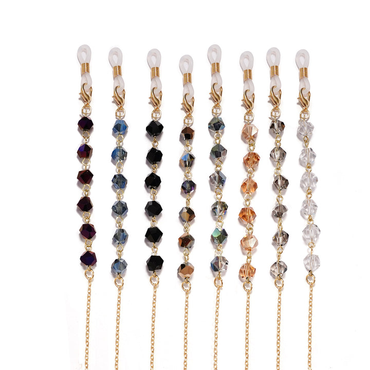 Elegant Crystal-Studded Eyewear Chain Kalsten