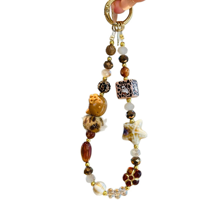 Decorative Beaded Charm Keychain Kalsten 1790135274