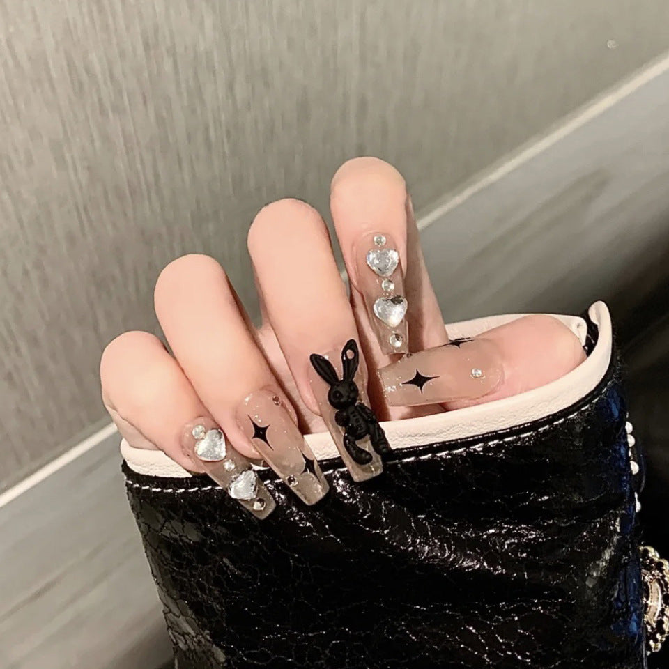 Decorative Floral Press-On Nail Art Set Kalsten