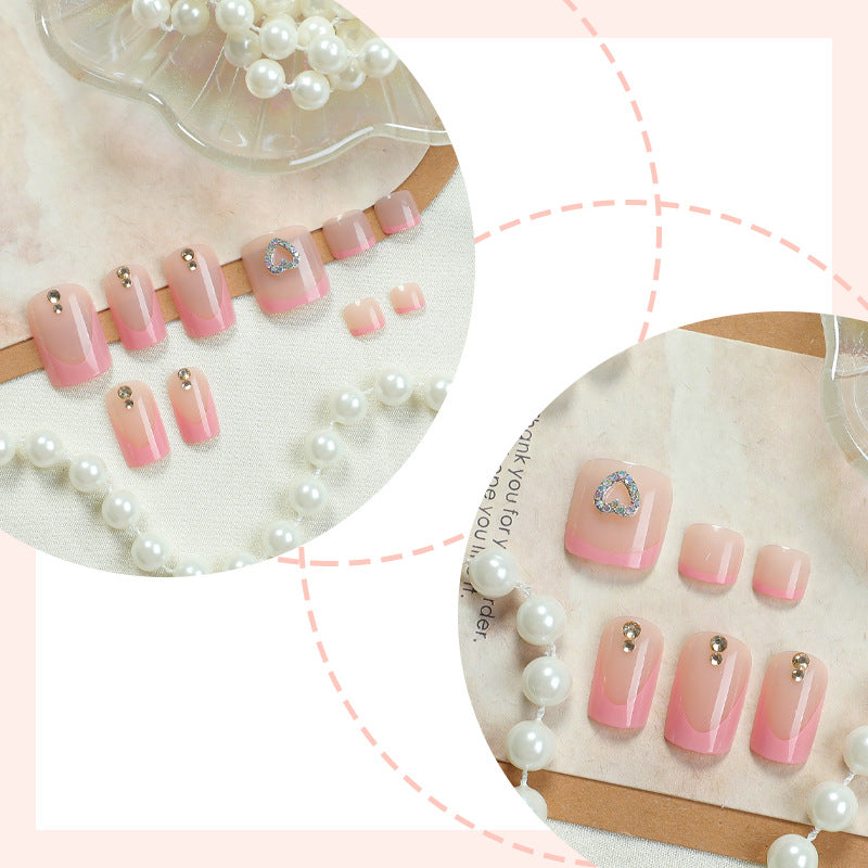 Acrylic Nail Set with Stylish Accents Kalsten