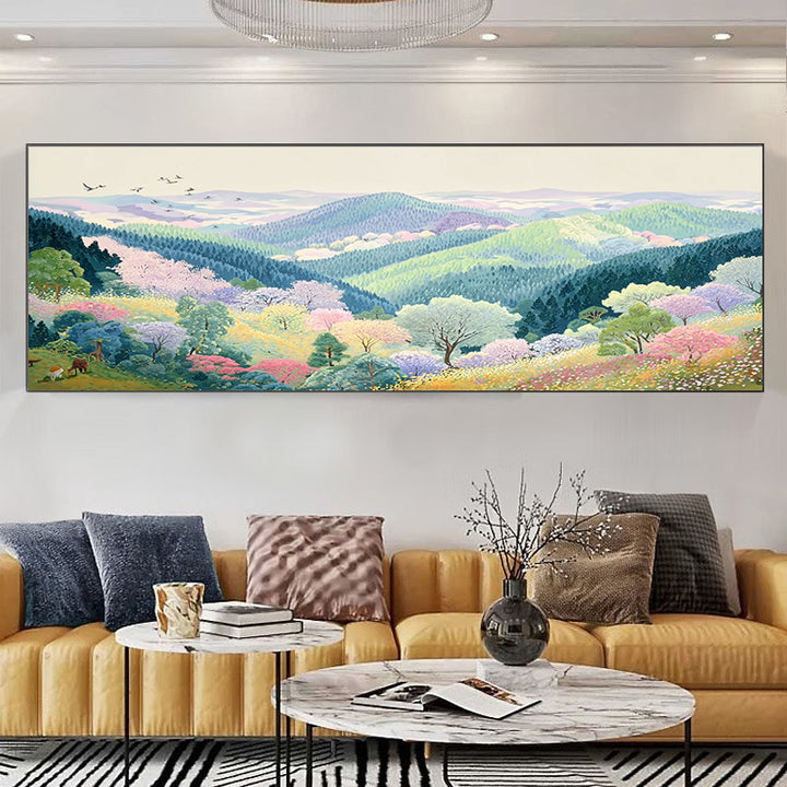 Scenic Mountain View Canvas Artwork