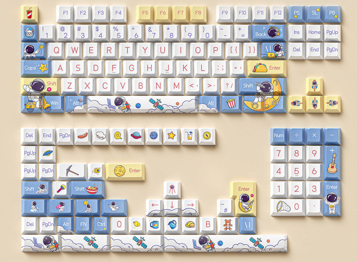 Retro Space-Themed Keyboard Kalsten