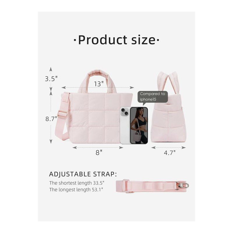 Fashionable quilted handbag Kalsten