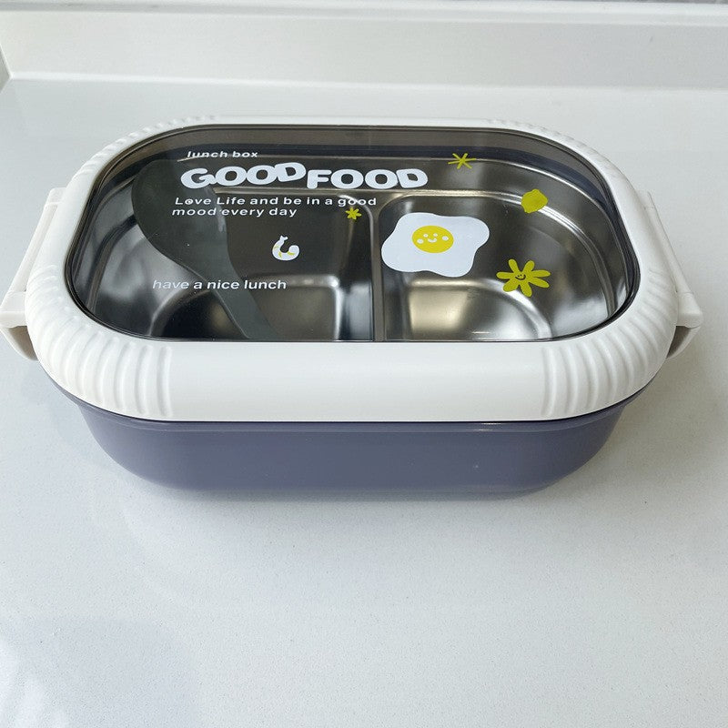 Dual-Section Leak-Proof Lunch Box