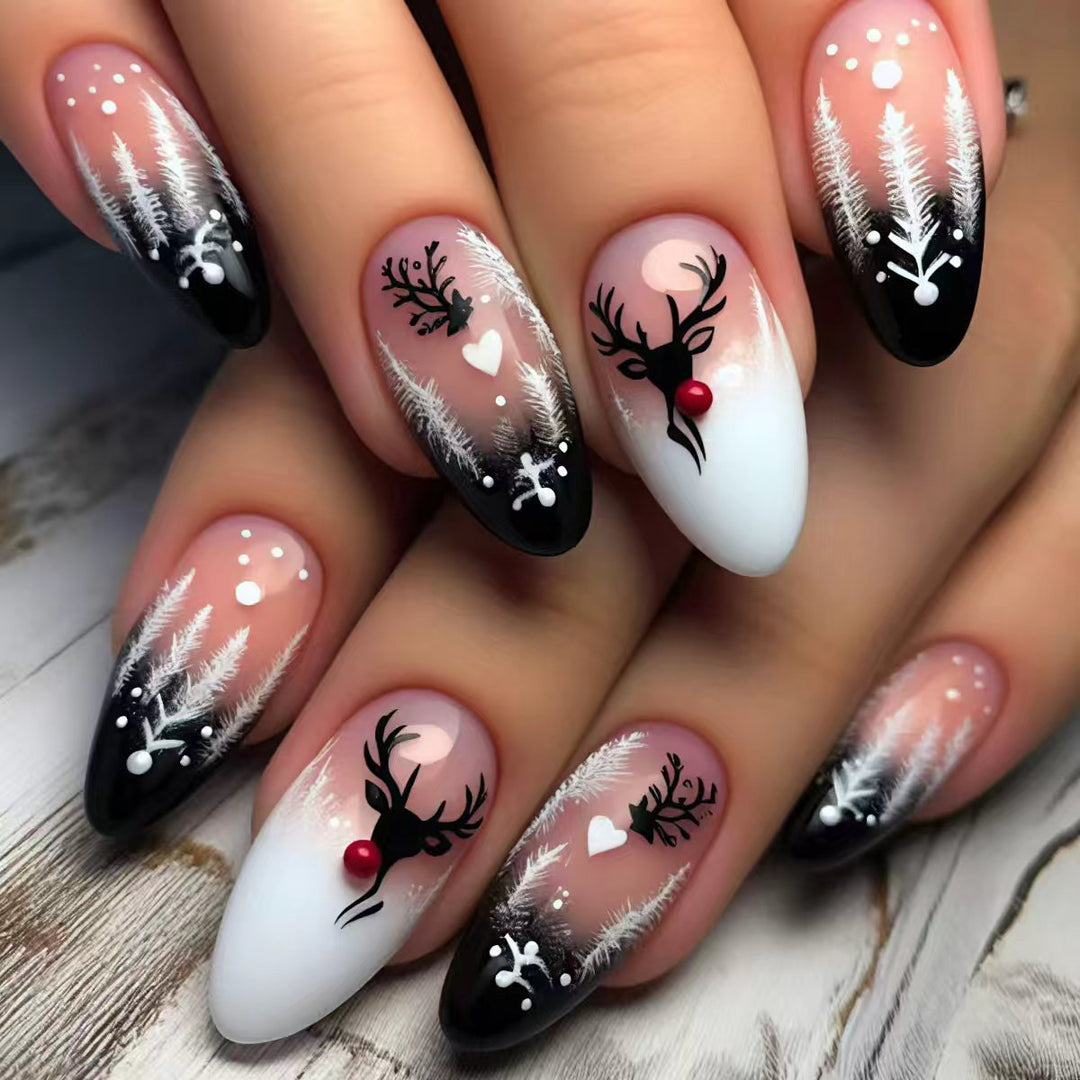 Festive Winter-Themed Nail Art Kalsten