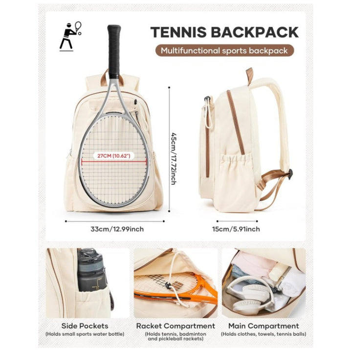 Sporty Tennis Backpack Kalsten