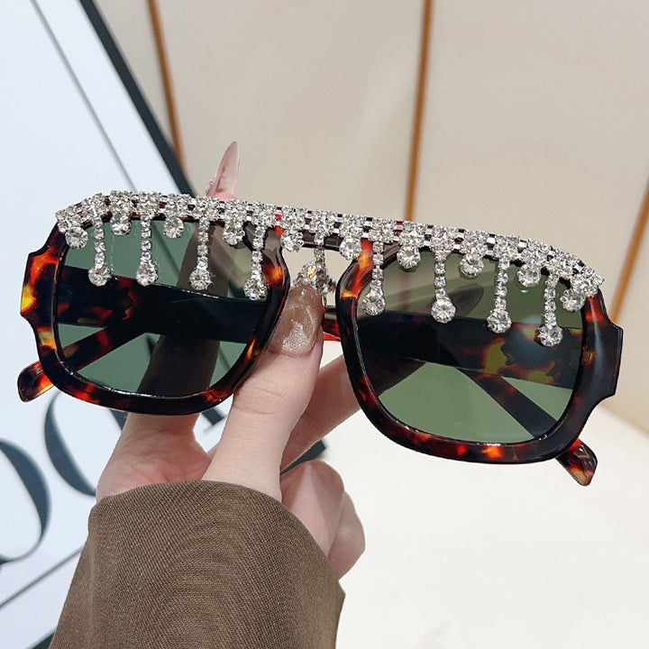 Glamorous Crystal-Embellished Sunglasses Kalsten