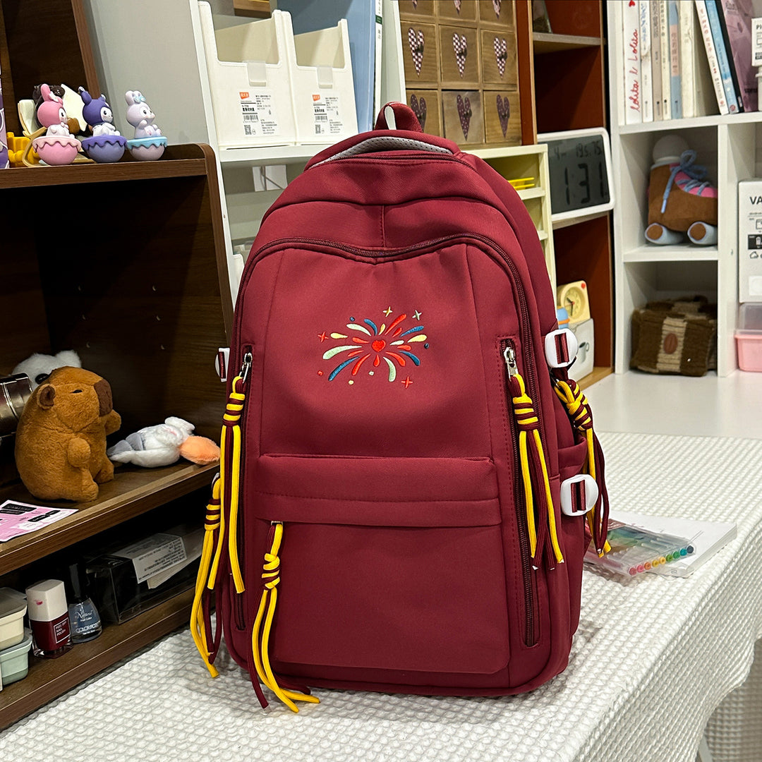 Backpack with Colorful Decorations and Innovative Compartments Kalsten