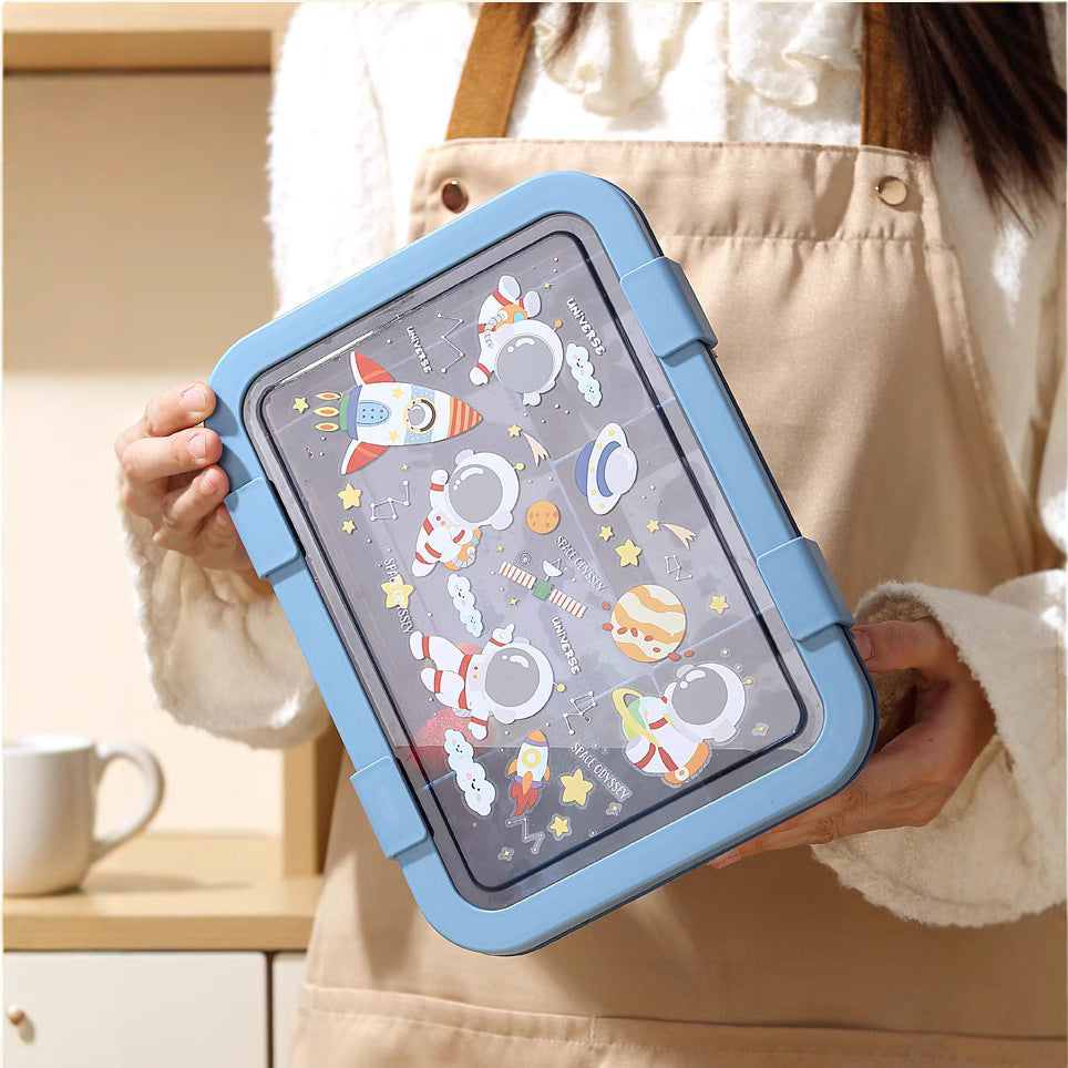 Unicorn-Themed Multi-Compartment Lunch Box