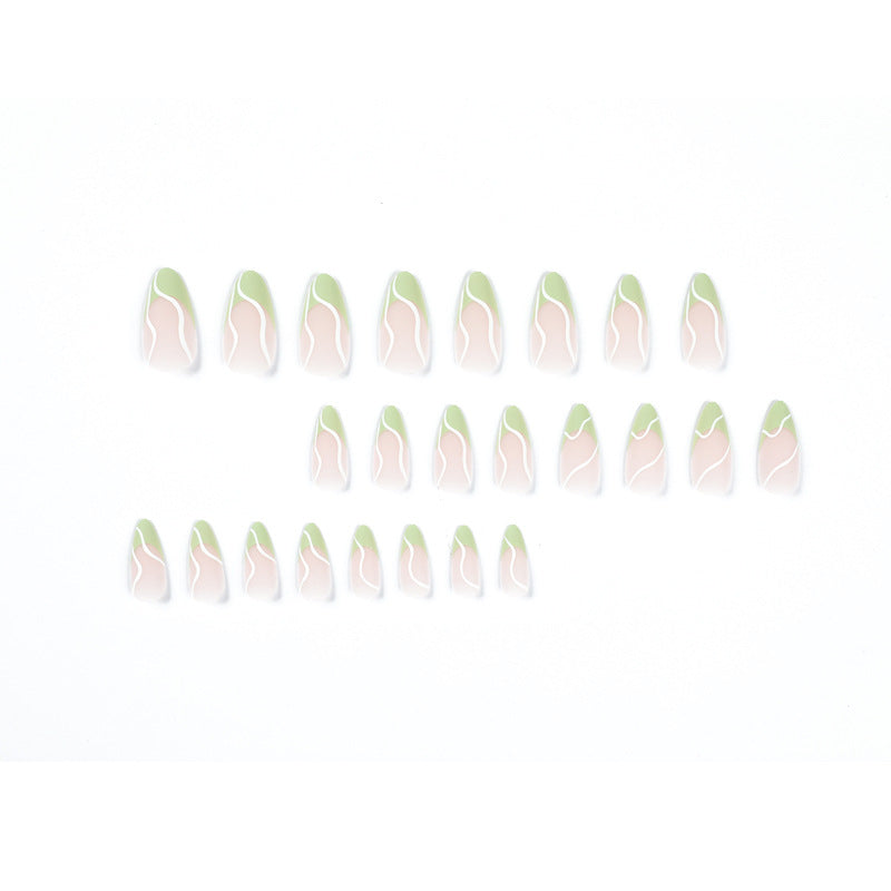 Elegant Artificial Nails with Floral and Modern Design Kalsten