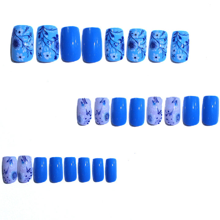 Floral Design Press-On Nails Kalsten