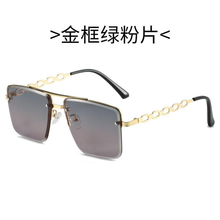 Women's Square Sunglasses with Elegant Chain Structure Kalsten