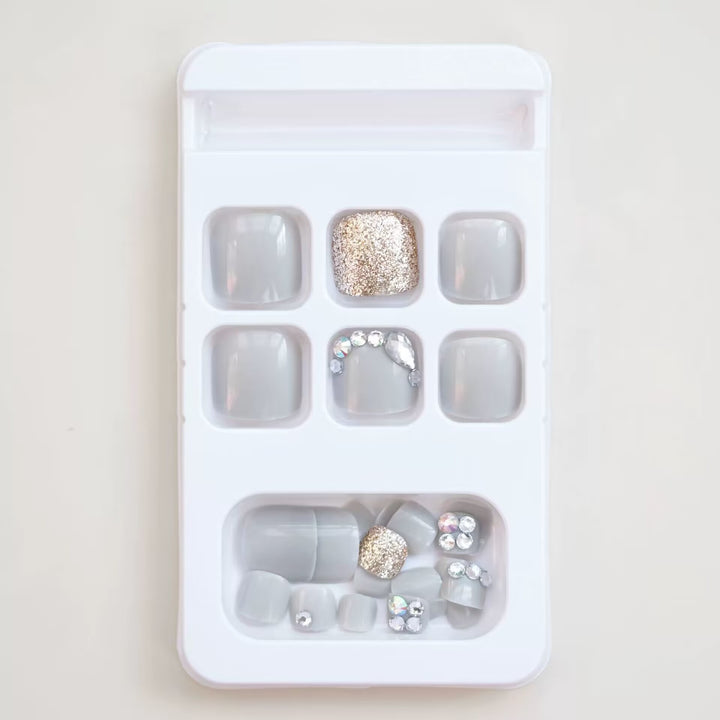 Premium Glittering Toe Nail Art Kalsten
