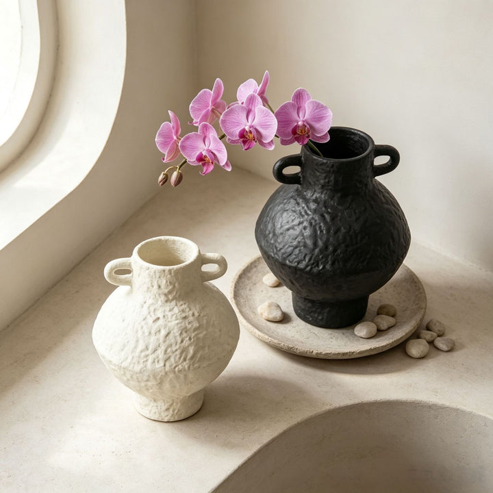 Textured Ceramic Decorative Vase