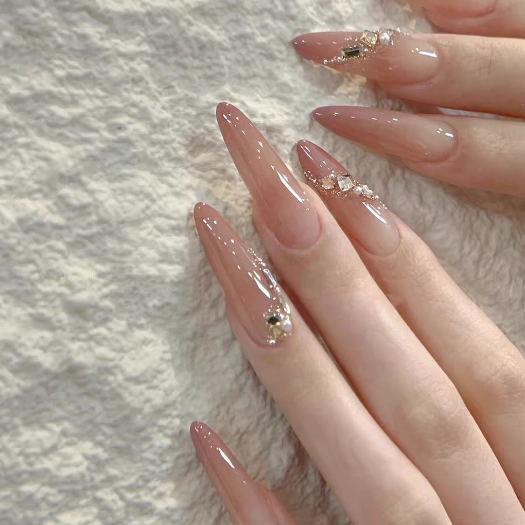 Elegant Long Stiletto Nail Enhancements