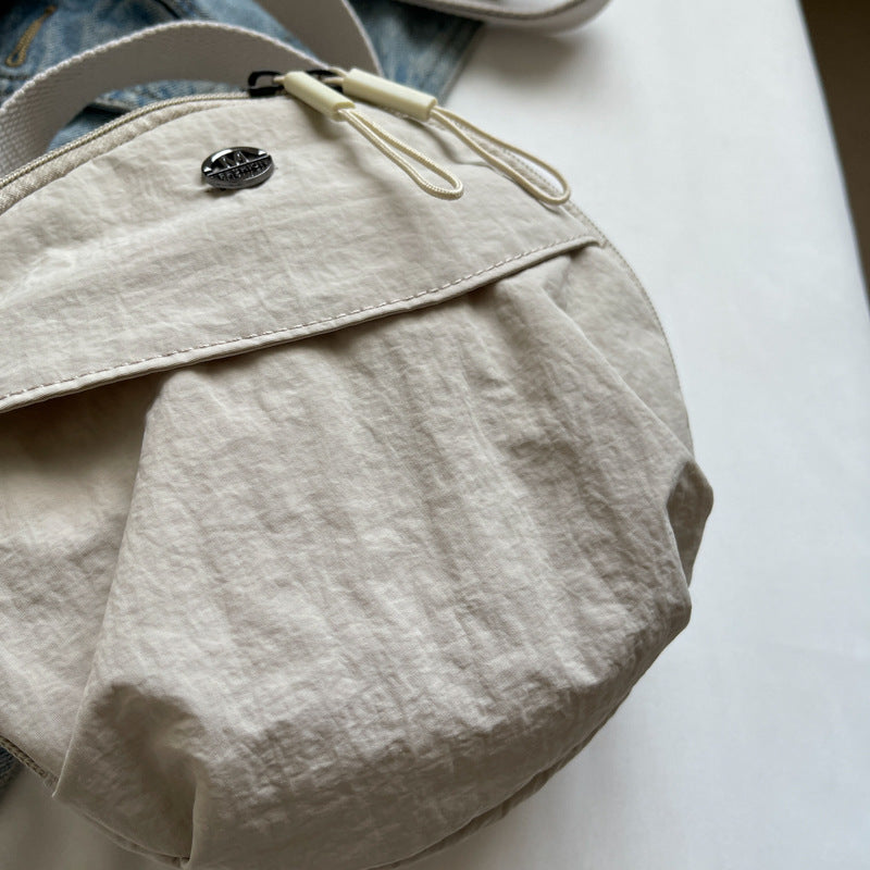 Compact Round Crossbody Bag