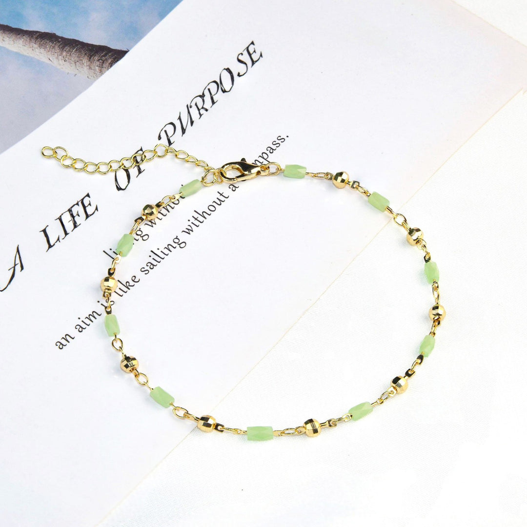 Beaded Charm Anklet Kalsten