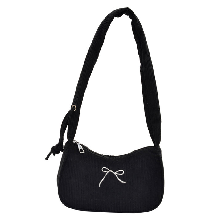 Stylish Corduroy Crossbody Bag