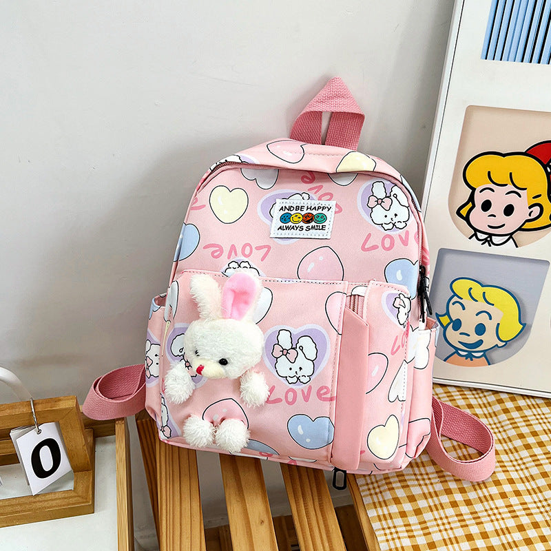 Cute Plush Bunny-Themed Mini Backpack Kalsten