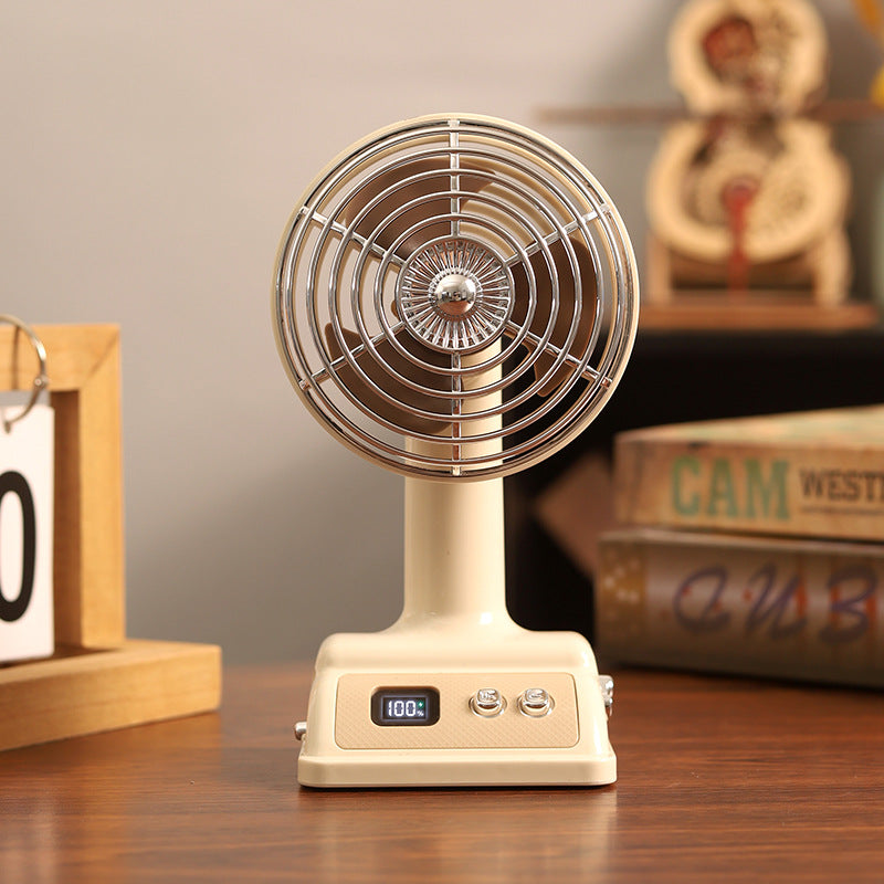 Unisex Portable Table Fan with Digital Display and Flexible Tilt Function Kalsten