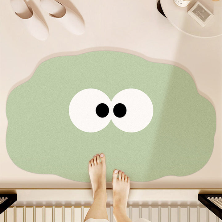Playful Cartoon Blob Bath Mat