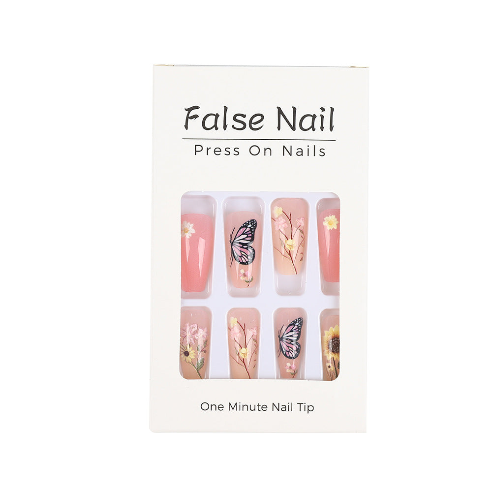 Art nails with floral and summer motifs Kalsten