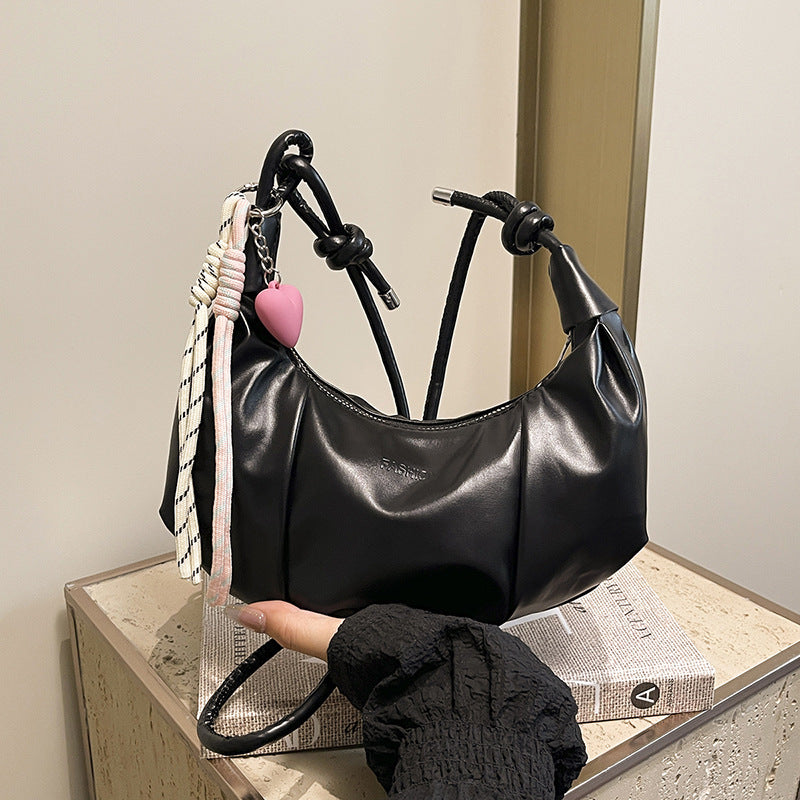 Stylish Leather Hobo Handbag Kalsten