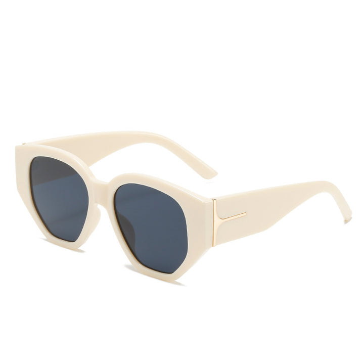 Fashionable Cat-Eye Sunglasses with Unique Geometric Frame Kalsten