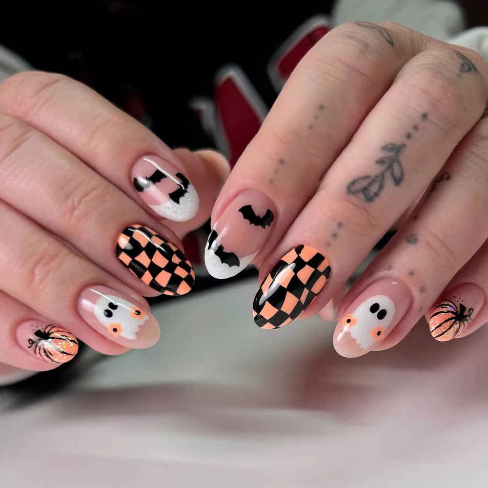 Halloween-Themed Press-On Nail Art Kalsten 1787370325