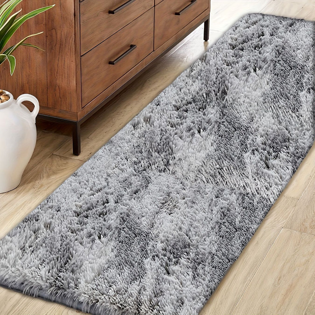Plush Textured Runner Rug