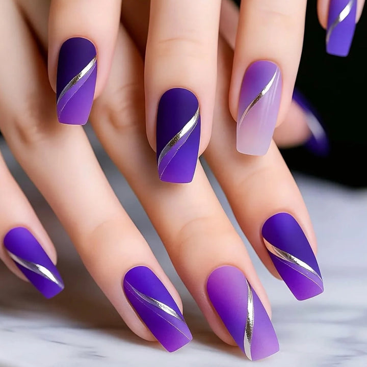 Stylish Matte Finish Nail Art Extensions Kalsten