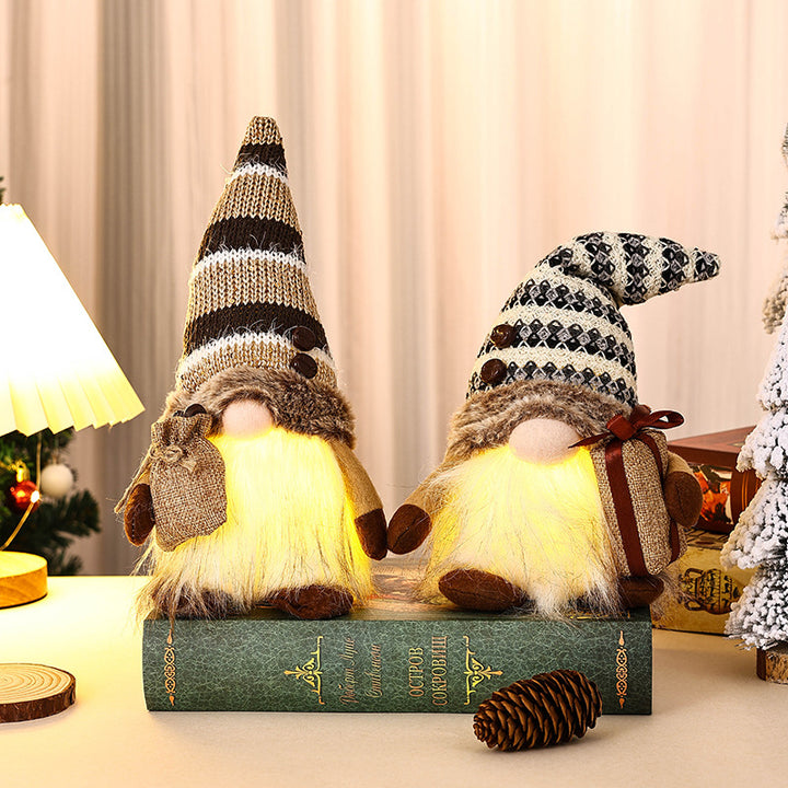 Decorative Christmas gnome with gift package Kalsten