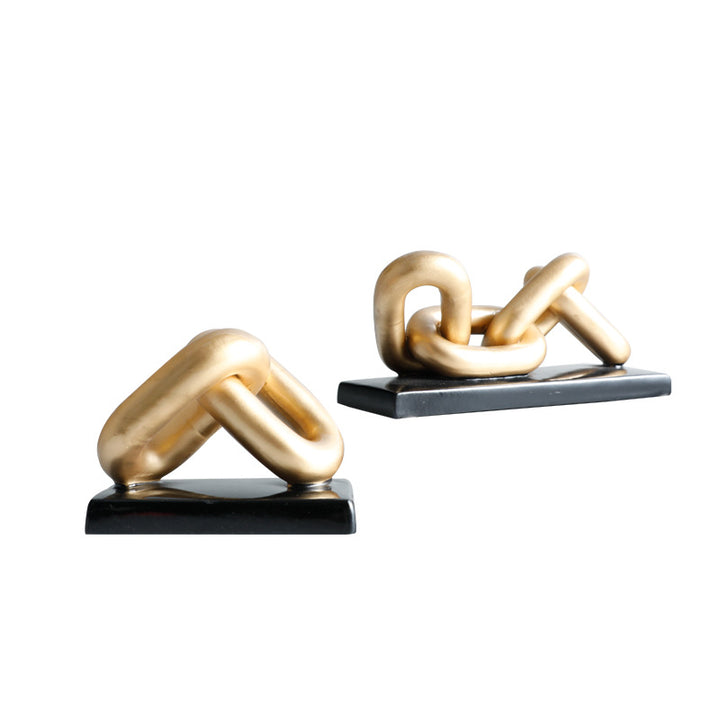 Abstract Decorative Chain Sculpture
