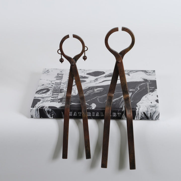 Vintage metal tongs