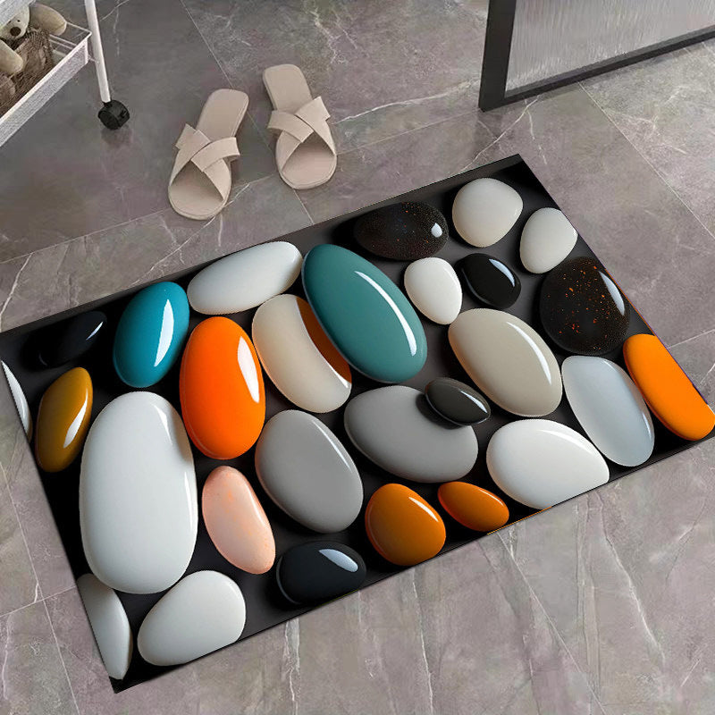 Stone-Inspired Decorative Area Mat