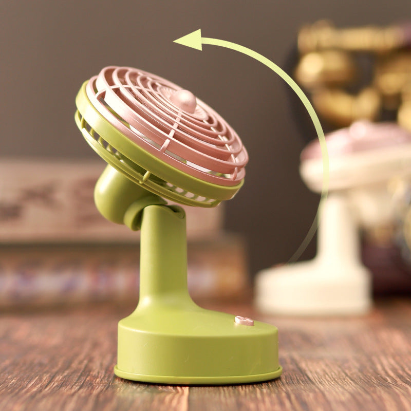 Unisex nan compact portable USB rechargeable mini desk fan with adjustable tilt Kalsten