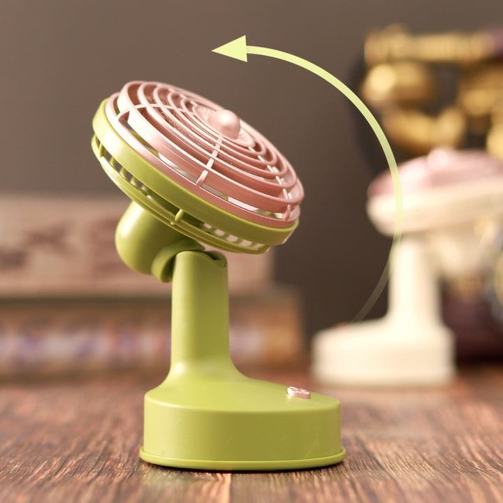 Unisex nan compact portable USB rechargeable mini desk fan with adjustable tilt Kalsten
