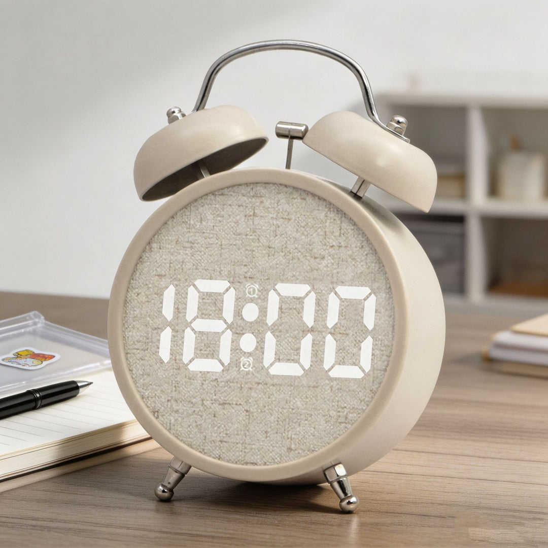 Digital Alarm Clock in Modern Design with Large LED Display Kalsten
